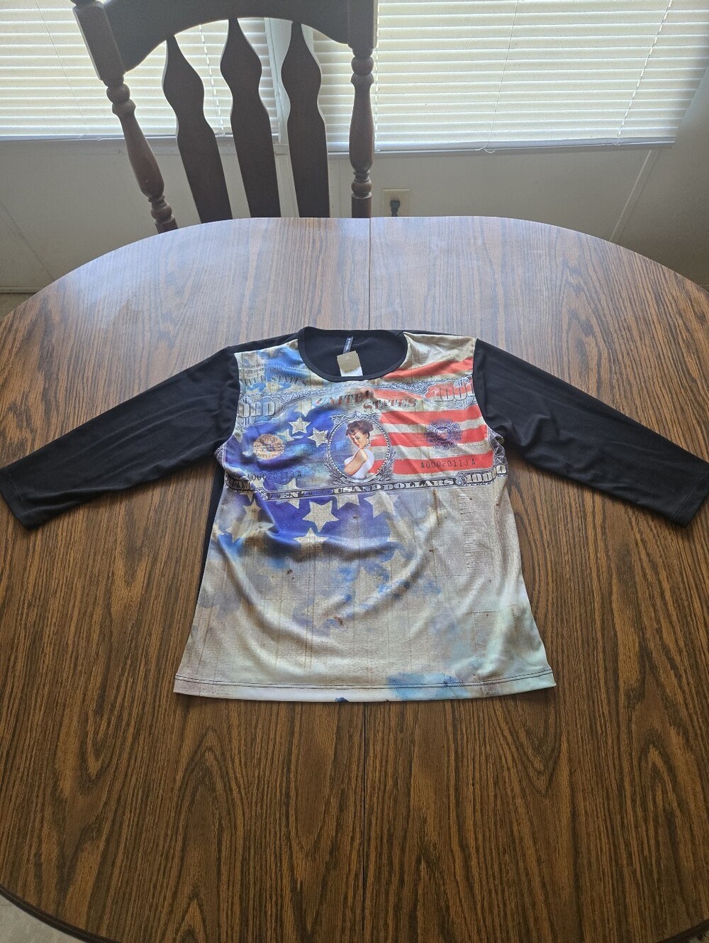 Western Ethics Rhinestones Women's Top. 3/4 Sleeves. NWT